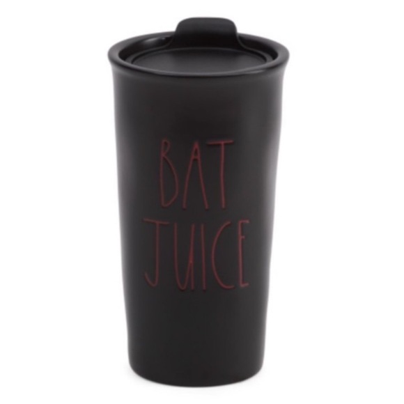 NEW RAE DUNN Bat Juice Ceramic Travel Tumbler w/ LID - Picture 5 of 5